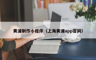 明港黄浦制作小程序（上海黄浦app官网）